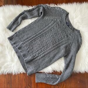 GAP Heather Black Charcoal Sweater Basic Size Medium
